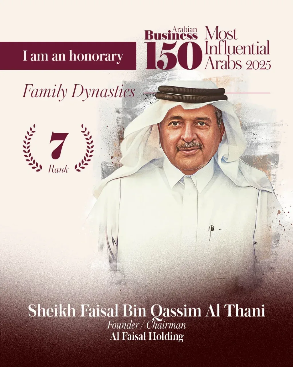 Sheikh Faisal bin Qassim Al Thani Recognized Among Top 150 Influential Arabs